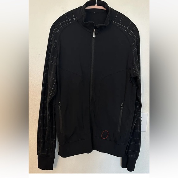 Men’s Lululemon Jacket Full Zip Athletic Stretch Black Casual Long Sleeve Large - Picture 7 of 10